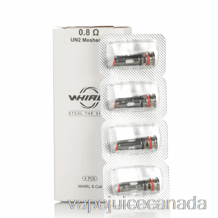 Vape Juice Uwell WHIRL S Replacement Coils [WHIRL S] 0.8ohm UN2 Mesh Coils